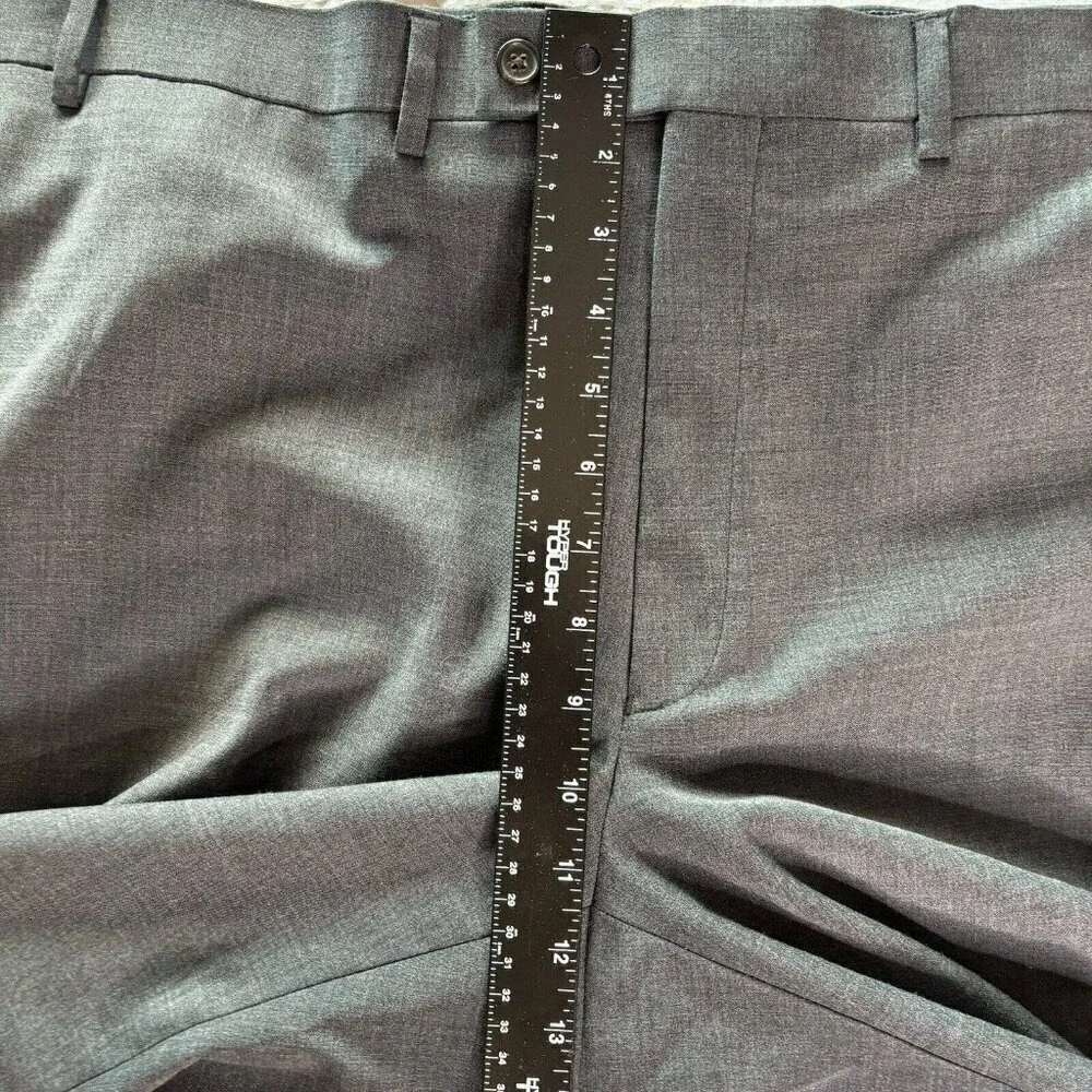 Lauren Ralph Lauren High Performance Wool Dress Pants Mens 40x32 Gray Flat Front